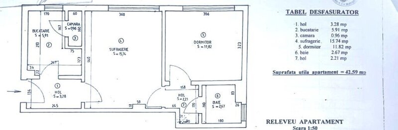Gara de Nord apartament cu 2 camere de vanzare - Dinicu Golescu